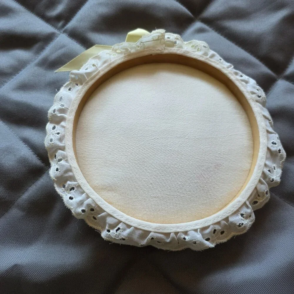 Vintage Round Framed Letter 